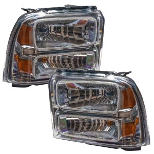 Ford F-350 Headlight Assemblies - ORACLE Lighting - SMD Pre-Assembled - Chrome - White - `05-`07 Ford F-350 Headlight Assemblies - ORACLE Lighting - SMD Pre-Assembled - Chrome - White - `05-`07